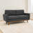 Brooklington 67.7" Square Arm Loveseat-1392992919
