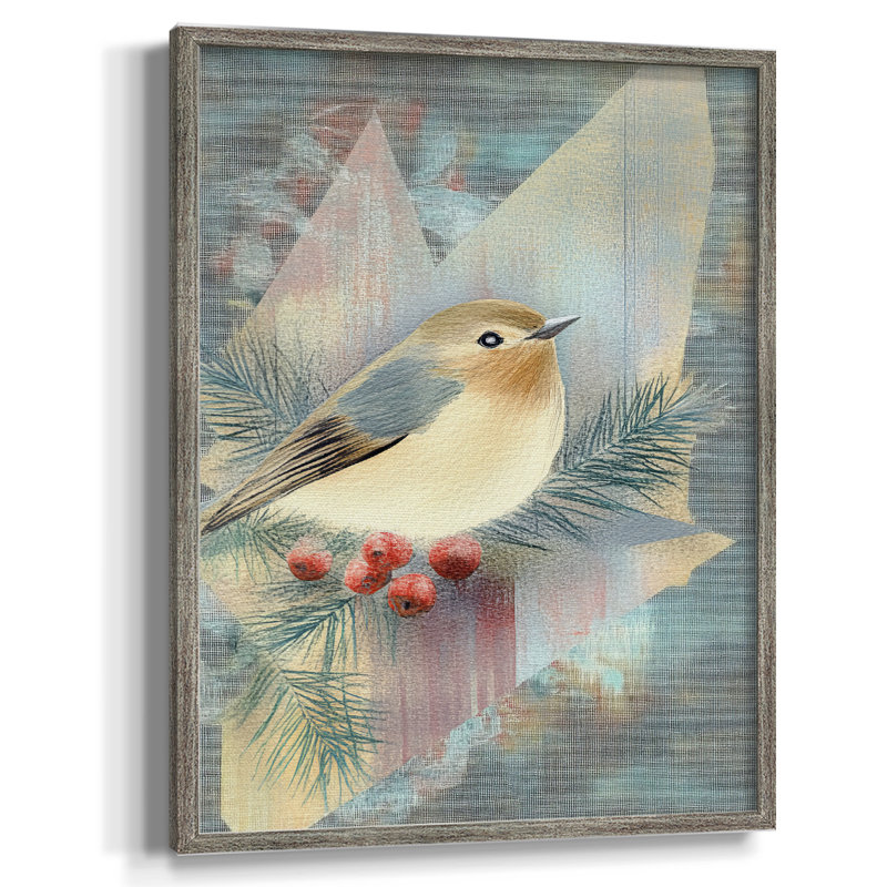 «Christmas Holiday Art» par CLCLIX, bois massif, H 15 po x l 12 po