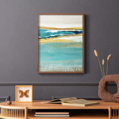 Reproduction encadrée Aqua Quartz V1 - bois massif