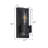 Elgin 1-Light Classic Dimmable Flush Mounted Wall Sconce in Matte Black with Clear Acrylic Shade