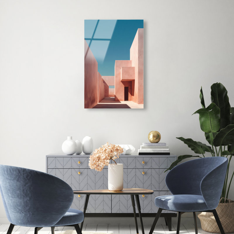 Structured Pink II Print by Oliver Gal, 24"H x 16"W, High-Gloss Acrylic Print