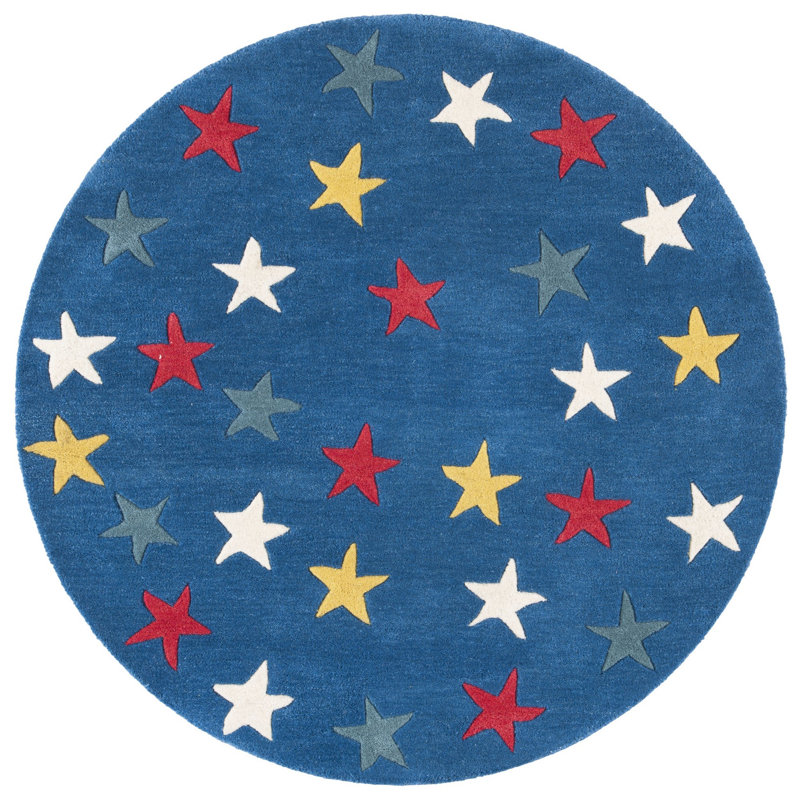Gott Novelty Hand Tufted Wool Rug, Round 3'