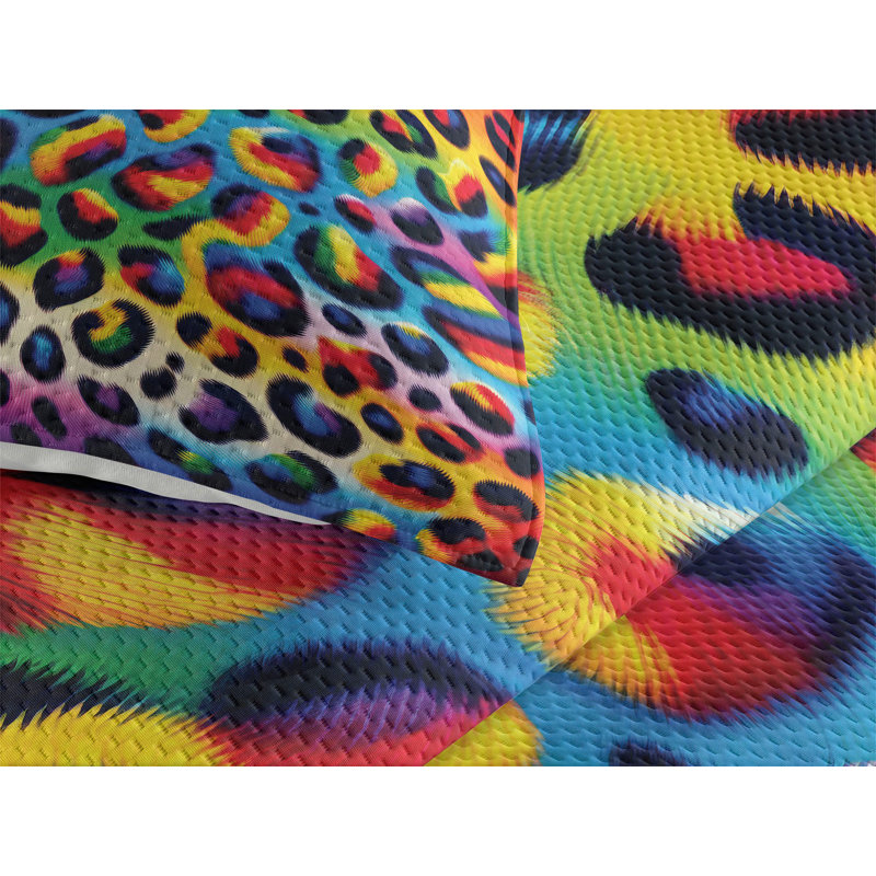 Polyester Animal Print Coverlet, Queen Coverlet + 2 Standard Shams