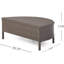 4 coussins d'extérieur tissés et aquatiques Garden