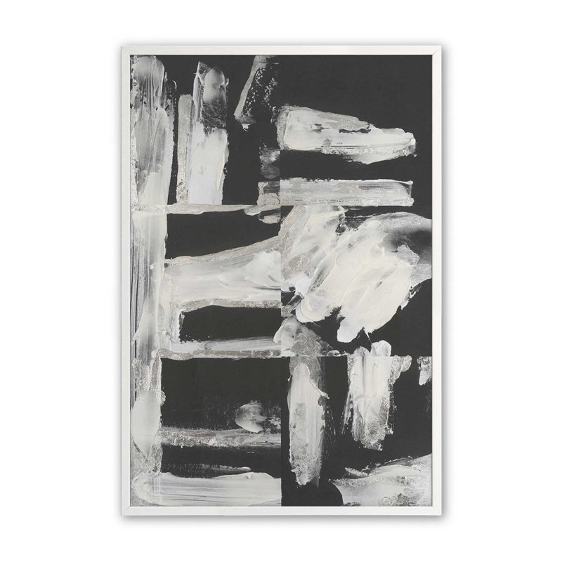 «Structural Dissonance I» par Melissa Wang, reproduction d'art, H 36 po x l 24 po, Blanc