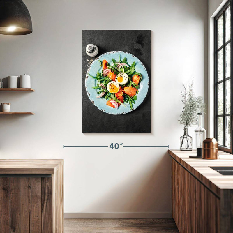 Yarlin Arugula Salmon Salad, 39" H x 26" W