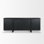 Rowan Black Oak Wood Closed 4 Door Sideboard