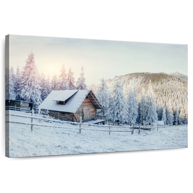 Lilie Carpathian Winter Cottage, 16" H x 24" W
