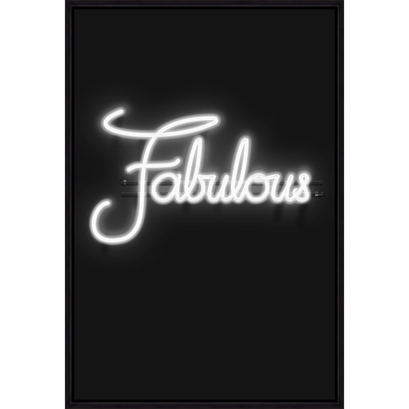 Neon Fabulous Print by David Brown, Image Brush Gel, 46.75" H x 31.75" W