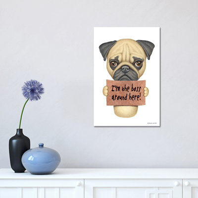 " Pug I'm The Boss " Painting