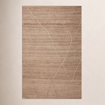 Albemarie Natural Hand-Woven Geometric Jute Rug