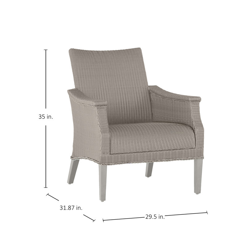 Bentley Patio Lounge Chair, Oyster