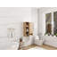 Armoire murale avec tablettes de rangement et porte à fermeture douce pour salle de bain-1757499741