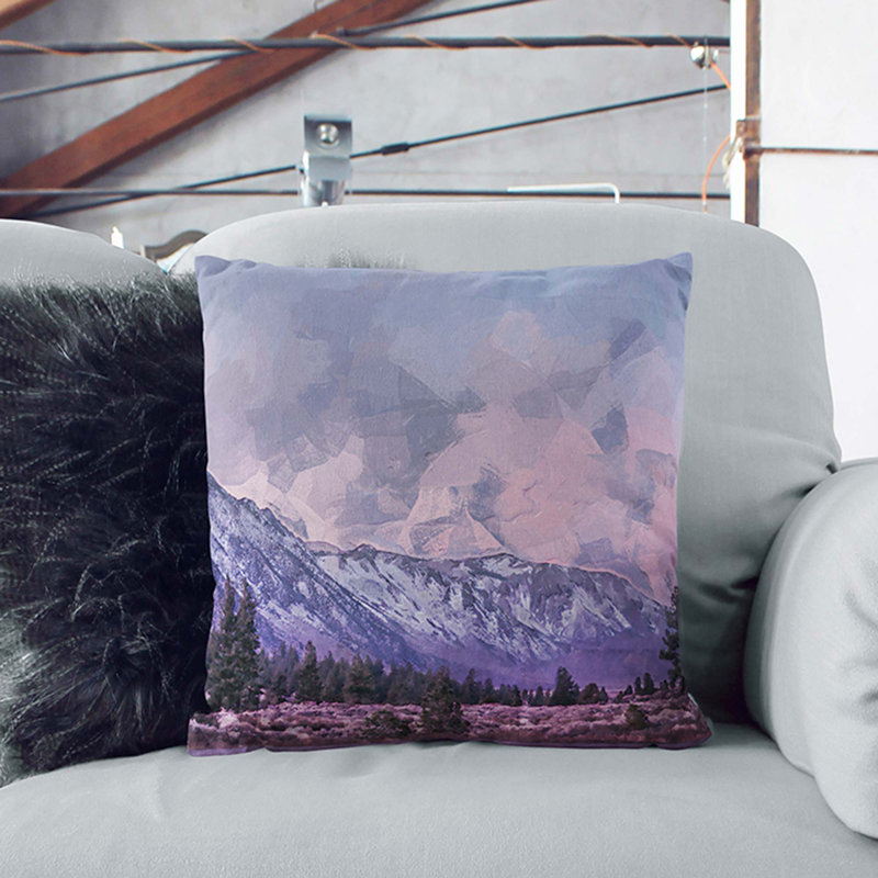 Square Throw Cushion, 40cm H x 40cm W x 15cm D, Black