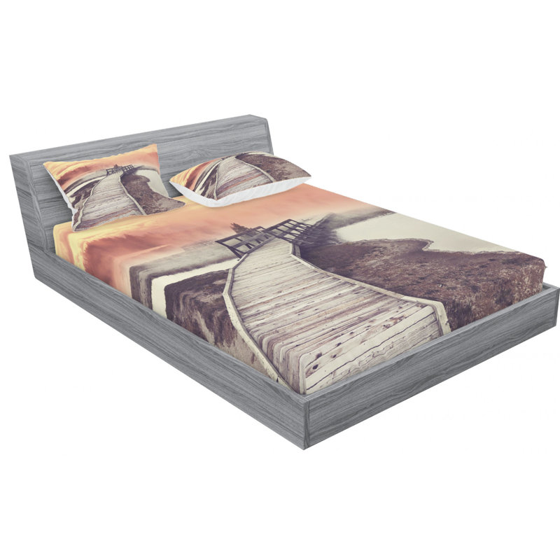 Microfiber Sheet Set, Full Sheet Set with Fitted Sheet