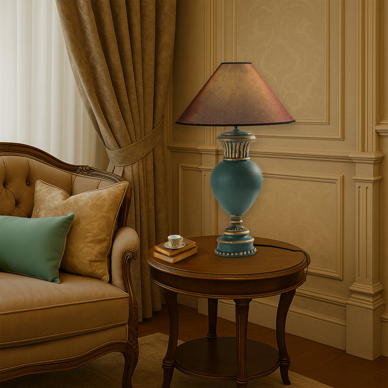 Lampe de table Vintage, Brun