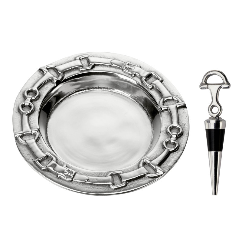 Equestrian Aluminum Round 1 Piece Coaster