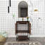 Meuble-lavabo simple 24 po avec surface solide Rheo