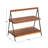 Acacia Wood 2-tier Serving Stand
