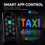 Panneau DEL programmable et flexible pour voiture, affichage DEL RVB pixel contrôlable par application, panneau DEL animé à défilement de texte alimenté par USB avec télécommande pour lunette arrière de voiture-1035959060
