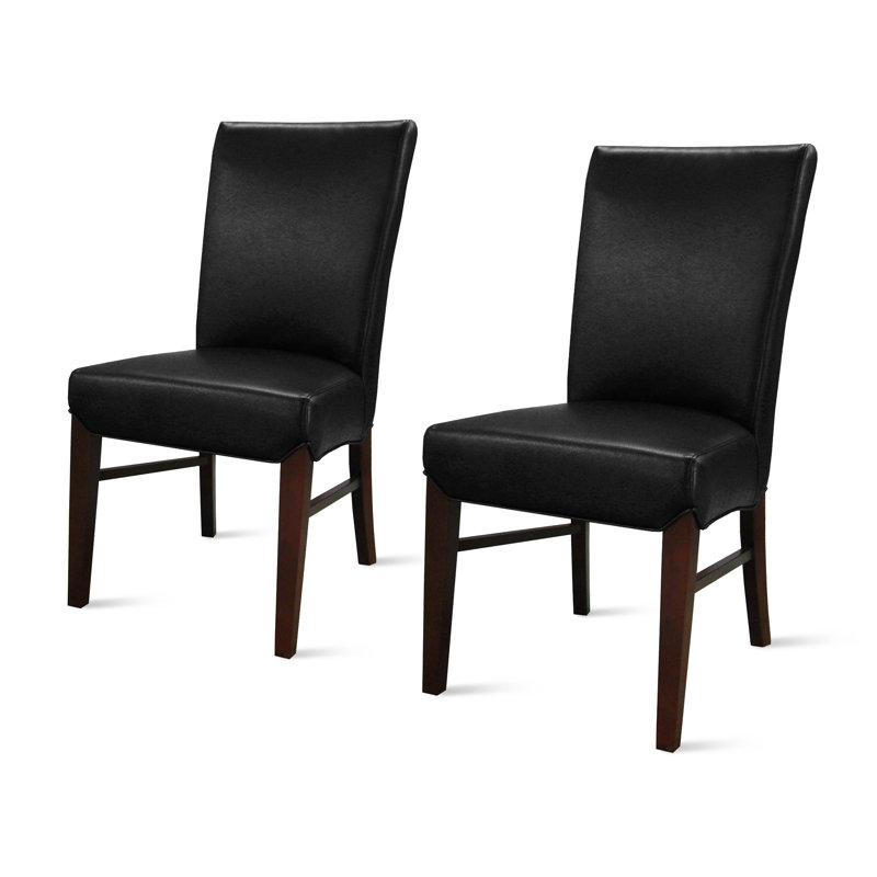 Liliana 19.5'' H Upholstered Dining Parsons Chair, Black