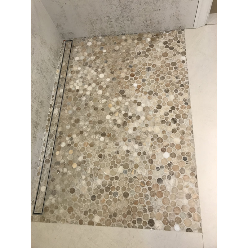 Carrelage en mosaïque de quartz émaillé Rhine Random Pi.
