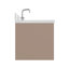   Ensemble de meuble-lavabo mural ovale simple 48 po avec comptoir en quartz Carrara de 1,5 po Ensuko-1655259160-1655259174