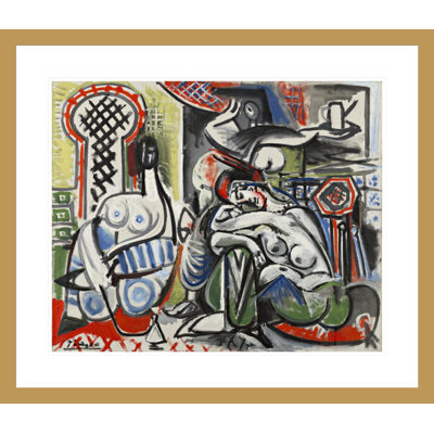 Les femmes d'Alger (d'après Delacroix) par Pablo Picasso, impression giclée encadrée