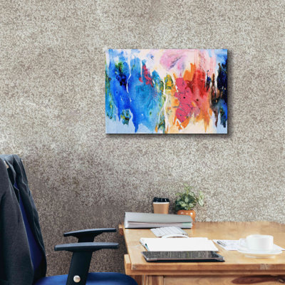 'Abstract Composition 14' by Christov Art, Giclee Canvas Wall Art