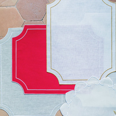Tessuti Rectangular Placemats with Stitching
