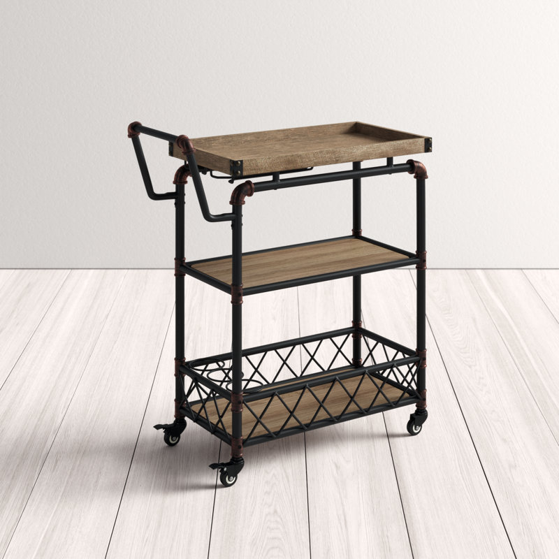 Avenal Metal Bar Cart