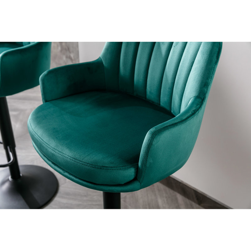 Adjustable Bar Stools In With Back And Footrest, Of 2 For Home Kitchen Pub Use 2 Fit Counter Height