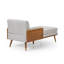 Chaise longue à 2 accoudoirs capitonnés Cape-765143881
