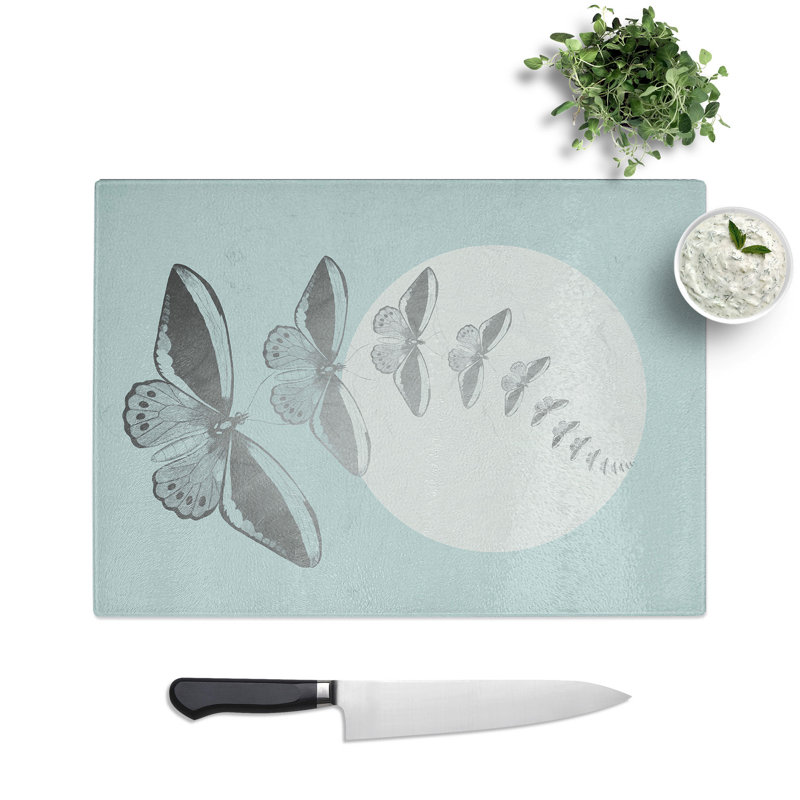 By the Light of the Moon Chopping Board, 0.4cm H x 28.5cm W x 39cm L