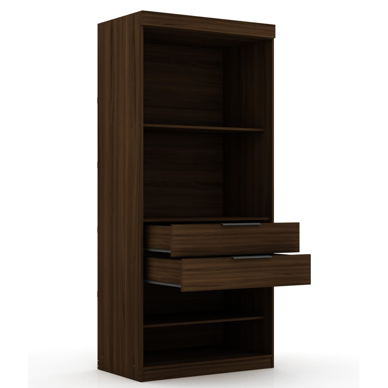 Aleece 107.89'' Closet System, Brown