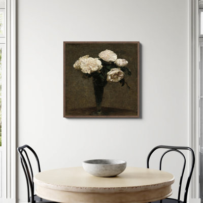 «Roses In A Vase Print» par Henri Fantin Latour