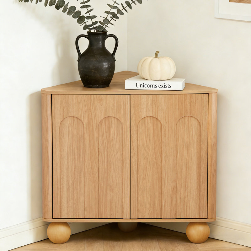 31" Corner Accent Cabinet, Yellow