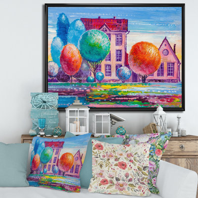 " Daydream House In The Village " Painting Print