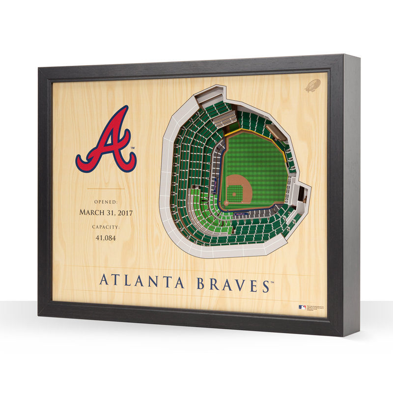 MLB 25-Layer StadiumViews 3D Wall Art, Atlanta Braves