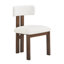 2 Dining Chairs In White Upholstery With Metal Legs For A And Comfortable Upholstered (2), Modern Elegant Room
