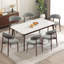 Chaise d'appoint rembourrée en bois massif Vannie-126400237-95087033