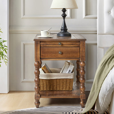 26'' H Solid Wood Rectangular End Table