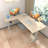 Becali 63'' L-Shaped Height Adjustable Standing Desk With A Drawer-2120531038