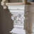 White Manufactured Wood Freestanding Fireplace