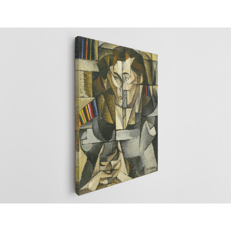 Diego Rivera Jacques Lipchitz Canvas Print, 60" H x 40" W