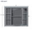 Armoire de rangement murale pour salle de bain, armoire à pharmacie, armoire de salle de bain moderne avec miroir, armoire à miroir avec 6 tablettes ouvertes, meuble-lavabo non inclus-339997708