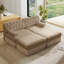 76.6 " Velvet L-Shaped Sectional with Ottoman-1101970687