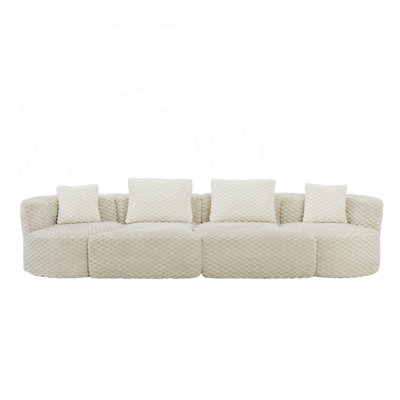 Oversized Modular Sectional Sofa with Compression Packaging