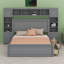 Lit en bois avec armoire-501988103