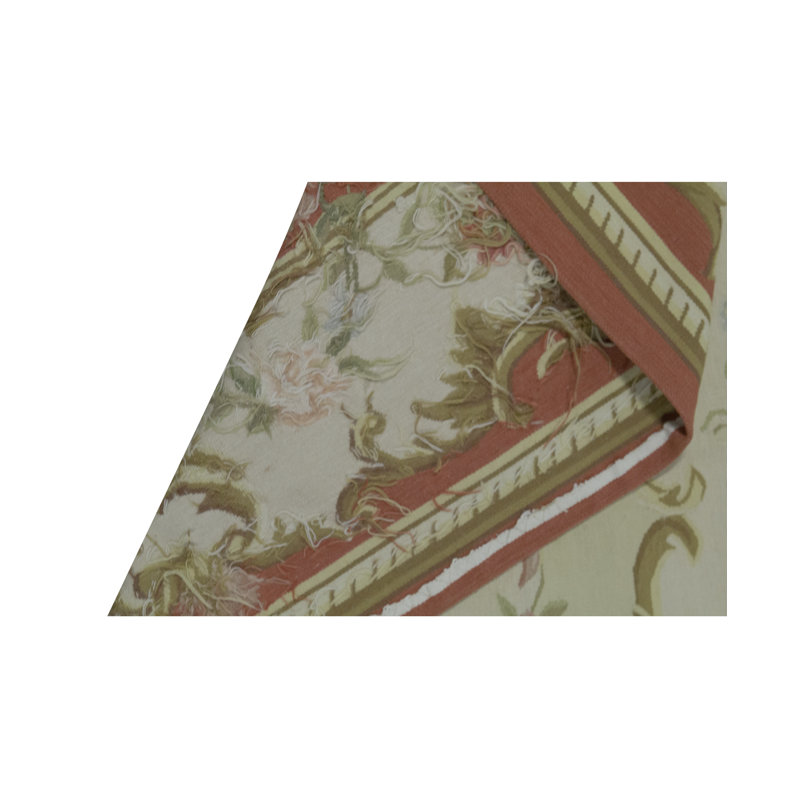 Tapis beige et beige noué à la main de haute qualité